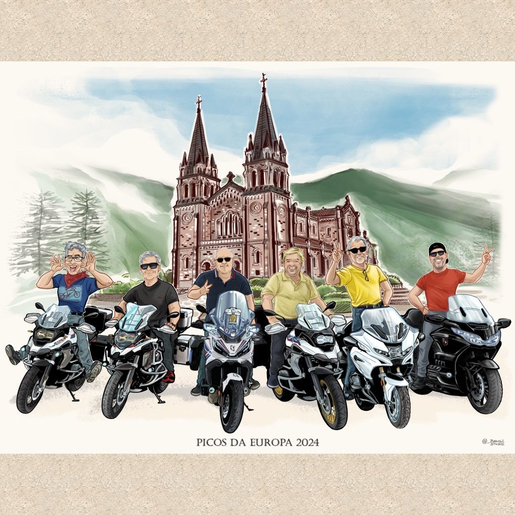 Caricatura Moto Arte Digital
