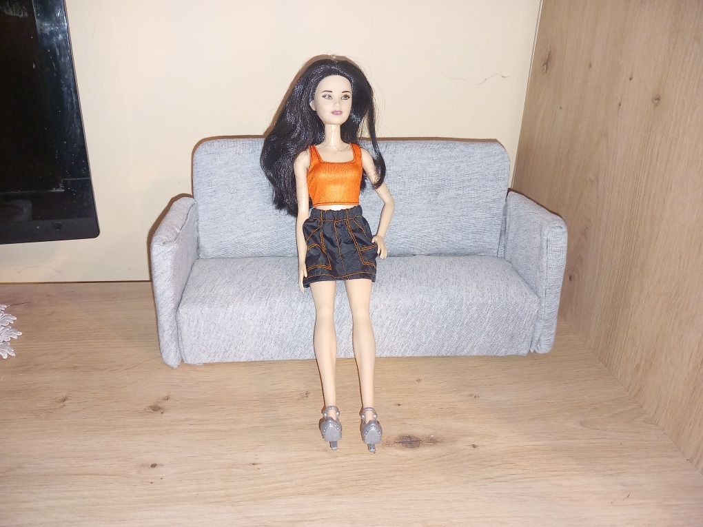 Handmade Kanapa sofa dla lalek Barbie, Enchantimals, Monster High, Rai