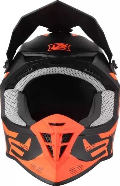 Nowy Kask motocyklowy enduro Lazer OR3 czarny czerwony Fluo matowy S