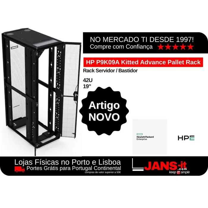 Rack Servidor HP P9K09A Kitted Advanced Pallet Rack - 42U 19"