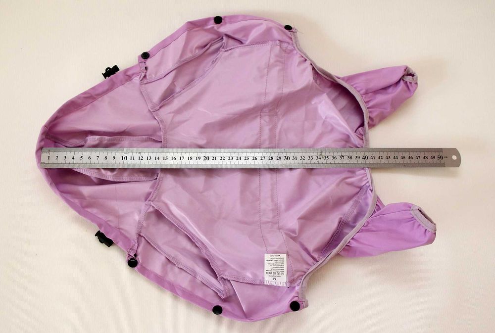 Одяг вітровка дощовик комбінезон для собак із капюшоном S фіолетовий