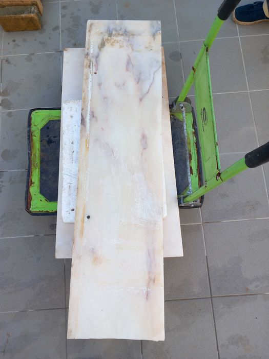 Pedra mármore em tons de rosa