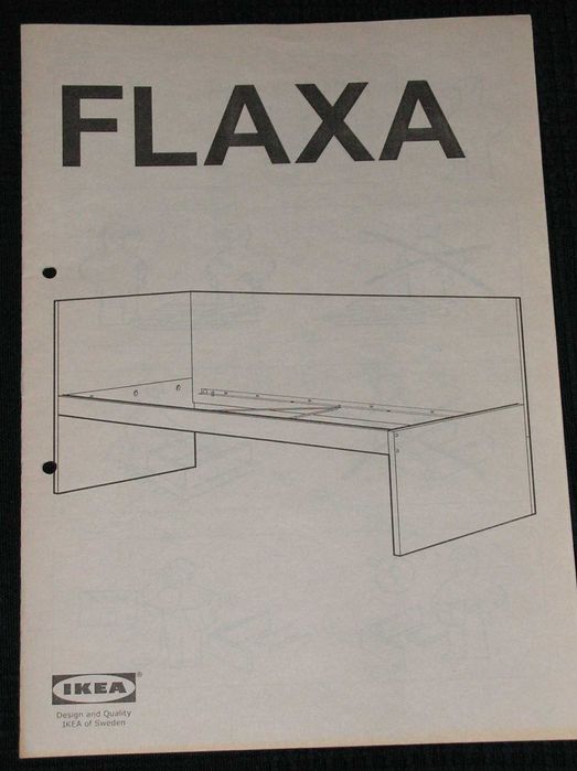 Podwójne łóżko IKEA FLAXA