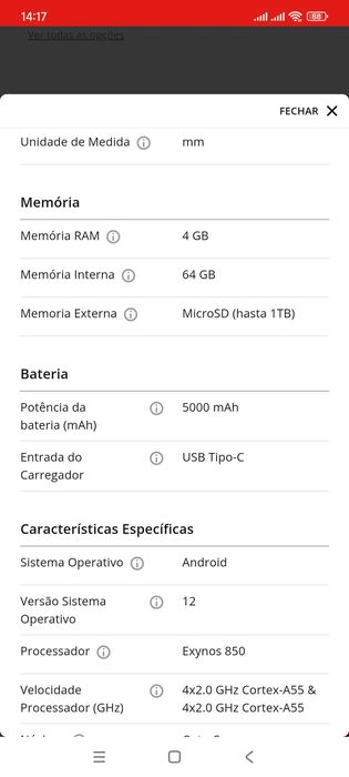 Samsung M13 como novo