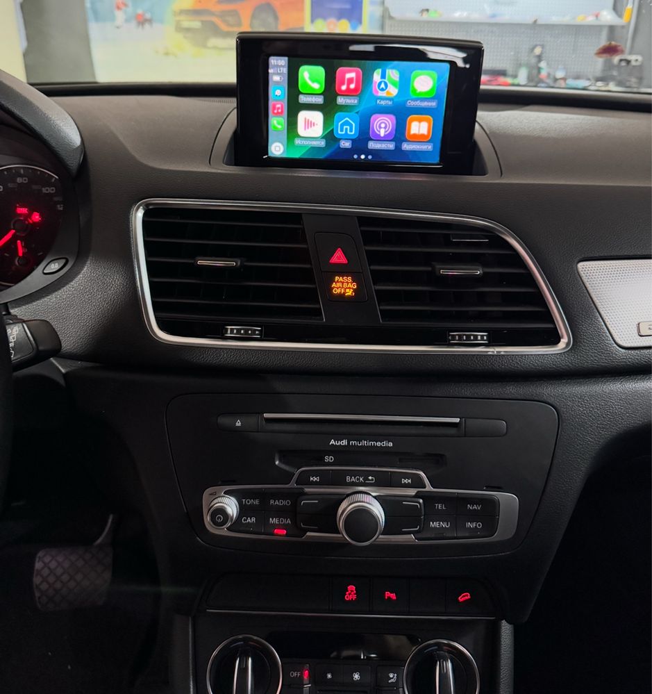 Установка беспроводного CarPlay / Android Auto Audi A4,Q5,A3,A6,A8,Q3.