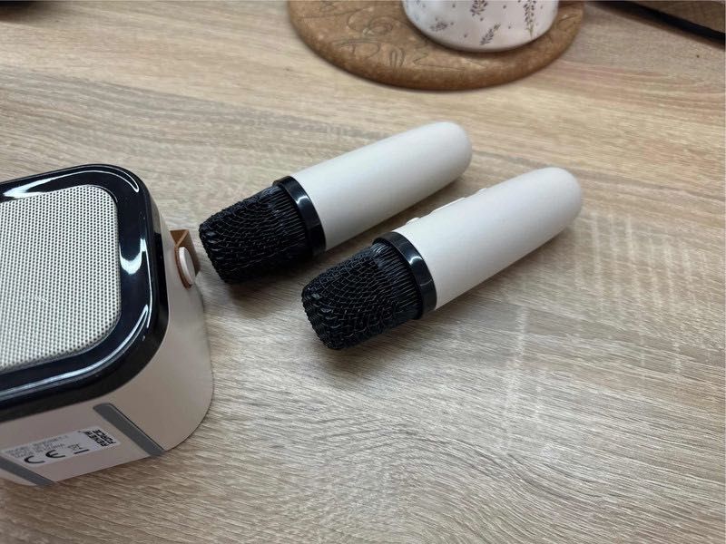 Karaoke 2 mikrofony głośnik bezprzewodowy rgb mikrofon bluetooth usb