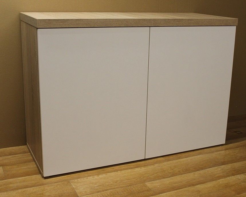 Szafka pod akwarium 2FR. KLIK blat36 sonoma+białe 100x40x70cm