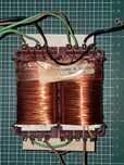 Transformador C-core 25Vx2 + 12Vx2 (~120VA)