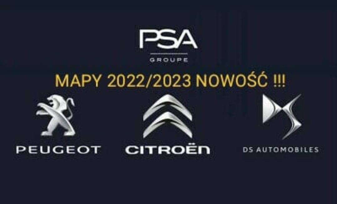 2023 - 2024 ! Nowość MAPY Citroen Peugeot Wszystkie Modele !!!
