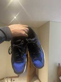 Sapatilha nike dunk preto e azul