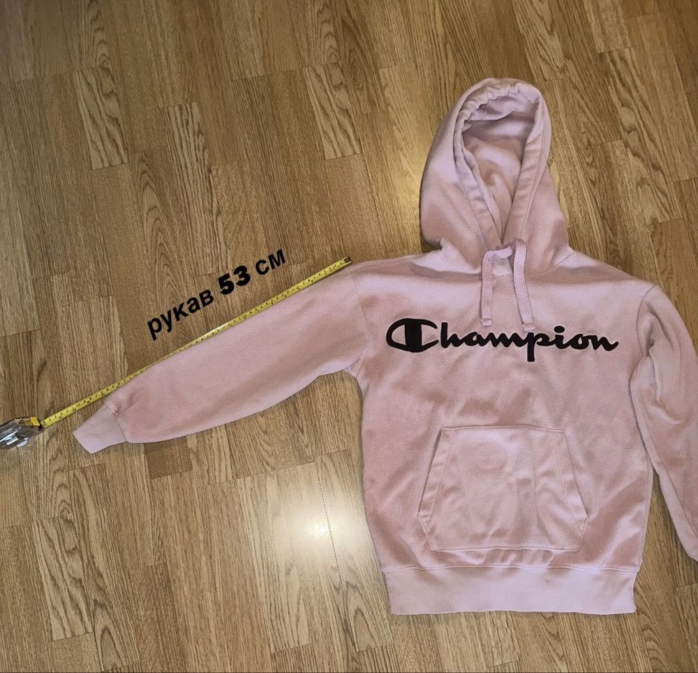 Продам флисовую худи Champion розового цвета