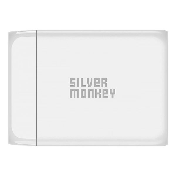 Ładowarka GaN Silver Monkey SMA156, 200W 3x USB-C PD USB-A QC 3.0 z od