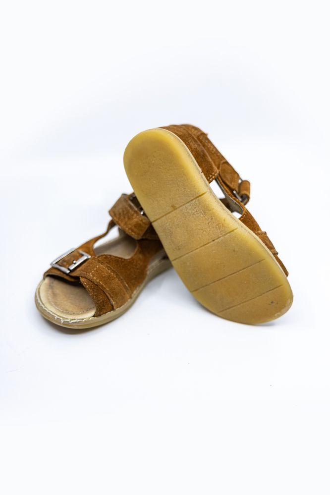 Buty sandały MRUGAŁA tabaco, skóra naturalna , skórzane sandałki 27