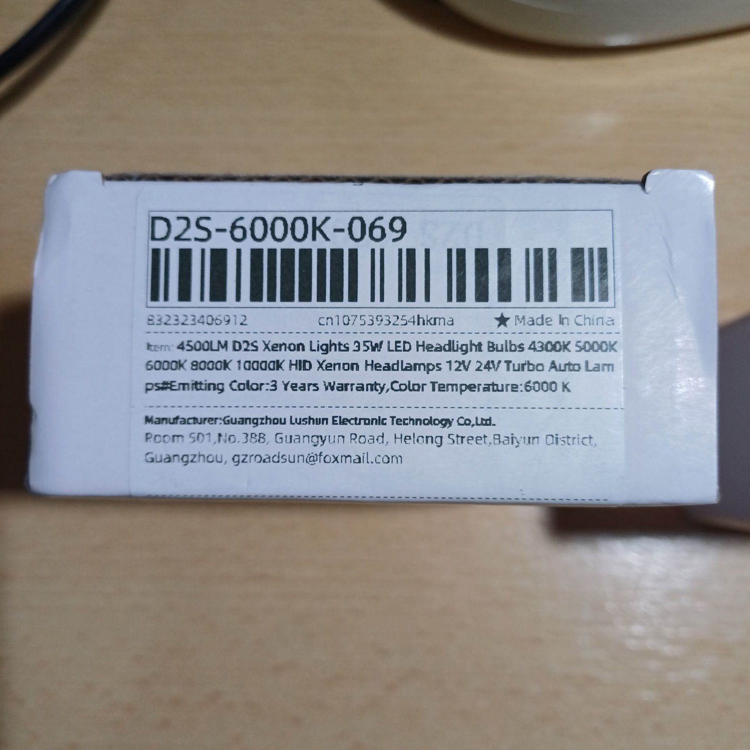 Lâmpadas xenon  D2S / 6000k  novas