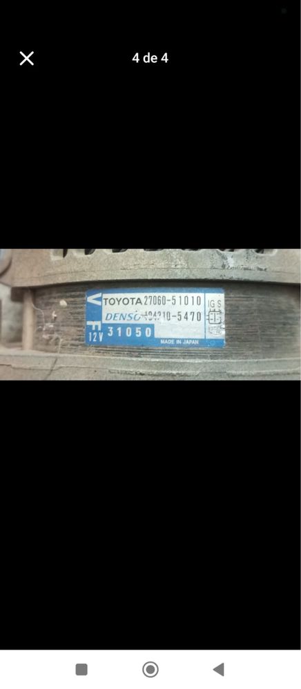 Alternador Toyota Land Cruiser