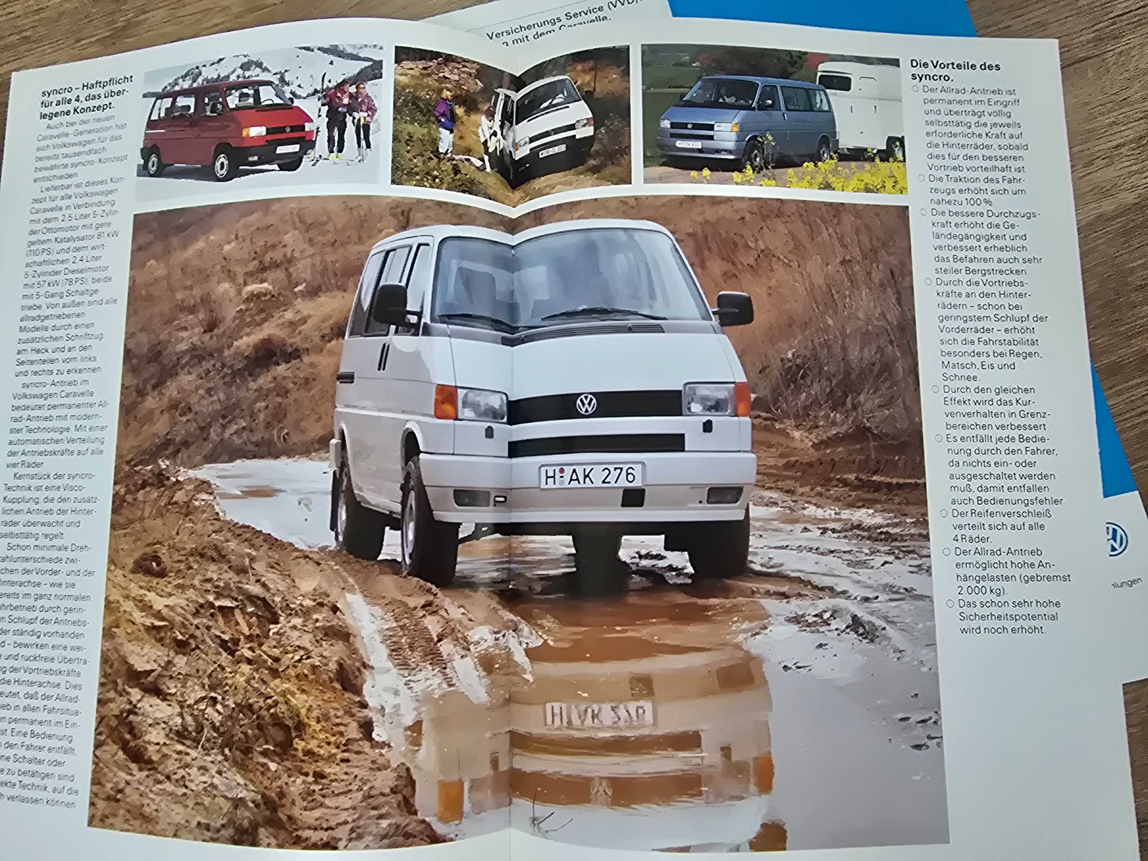 Prospekt VW T4 Caravelle