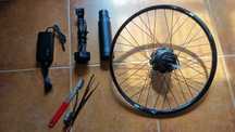 Dyskretny zestaw do konwersji roweru na e-bike 350w / 10,5Ah