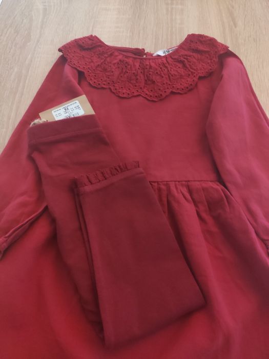 Sukienka H&m i legginsy Newbie nowe 92 rozmiar