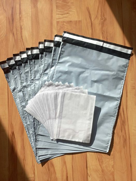 Foliopaki kurierskie + nalepki adresowe