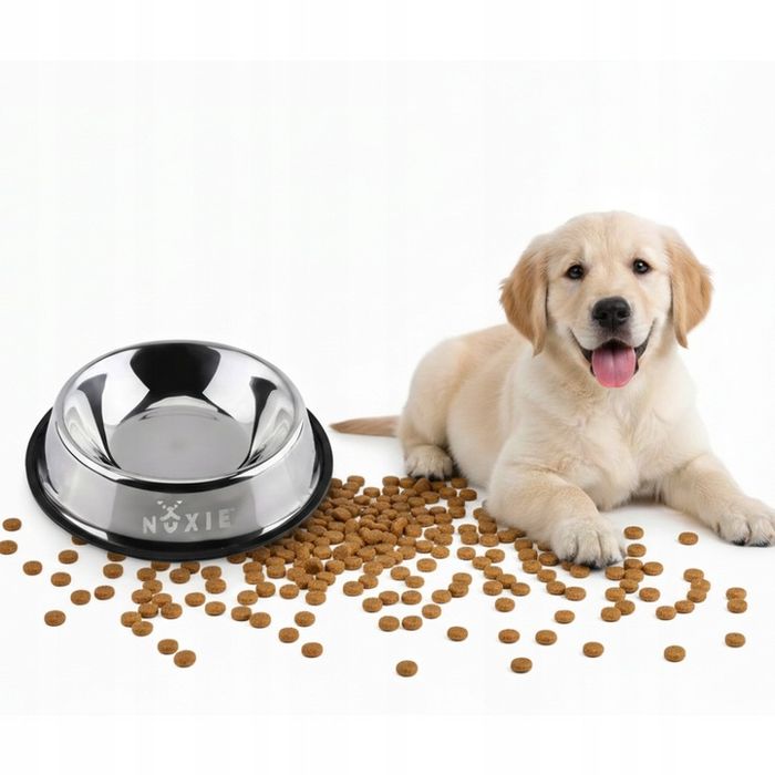 Miska dla psa metalowa duża antypoślizgowa 30cm 1500ml