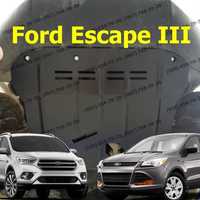 Защита поддона двигателя Ford Escape III 2012+ Захист двигуна