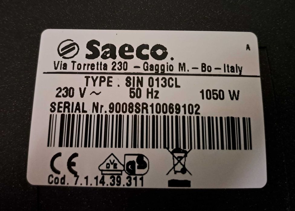 Ekspres ciśnieniowy Saeco VIA VENETO de lux