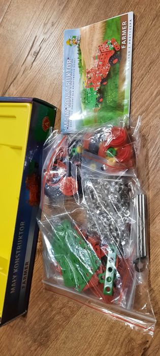 Mały Konstruktor klocki metalowe Farmer