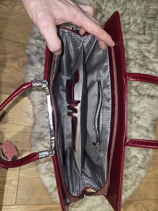 Aktówka damska skóry naturalnej