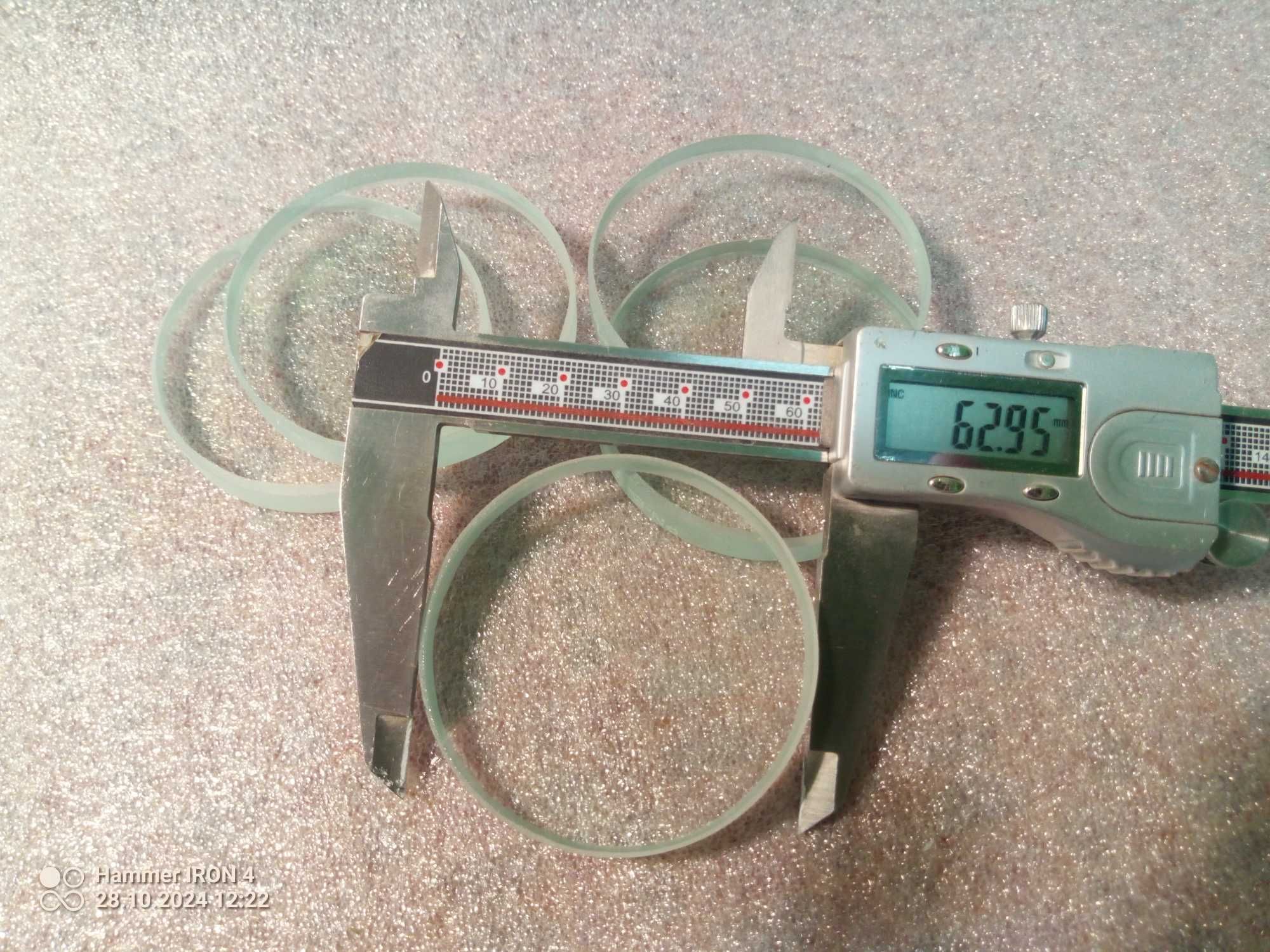 szkło wziernika płaskie fi 63x10mm