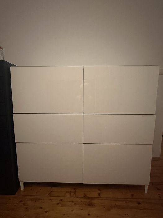 Biała komoda 120x40x115cm