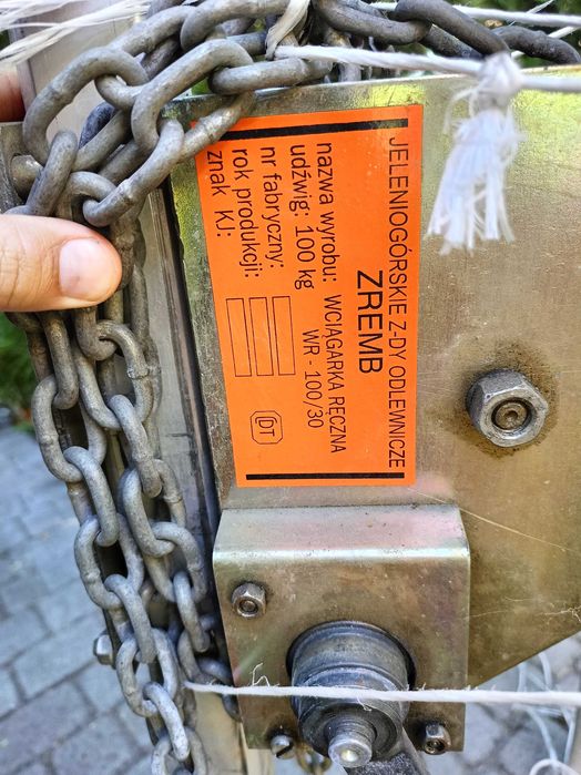 Zestaw trójnóg ratowniczy, statyw bezpieczeństwa