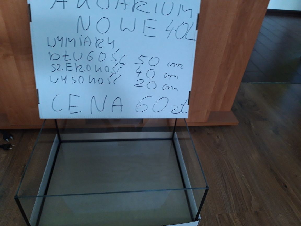Akwarium 40 L NOWE.