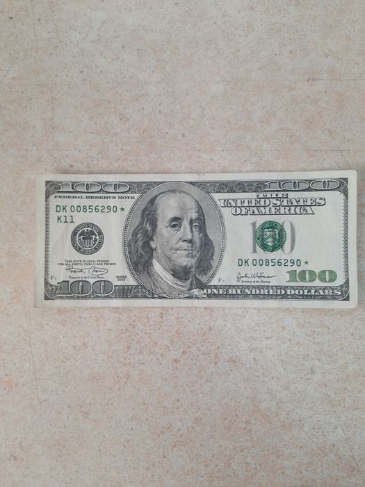 Колекційна купюра 100 доларів з зіркою,коллекционные доллары с звездой