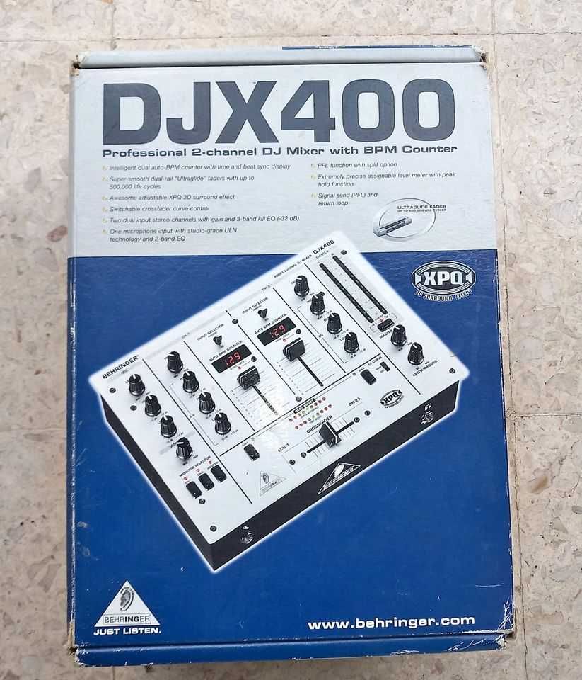 Mesa Mistura - Behringer PRO DJX400 DJ Mixer - 2 canais