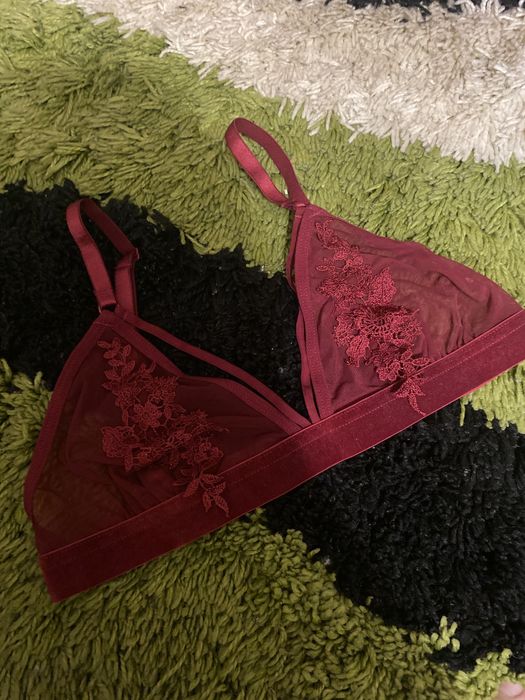 Кружевна білизна, кружевний топ ,ліфчик без чашок прозорий