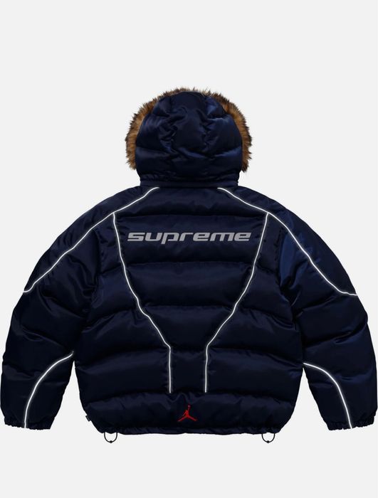 пуховик Jordan x Supreme