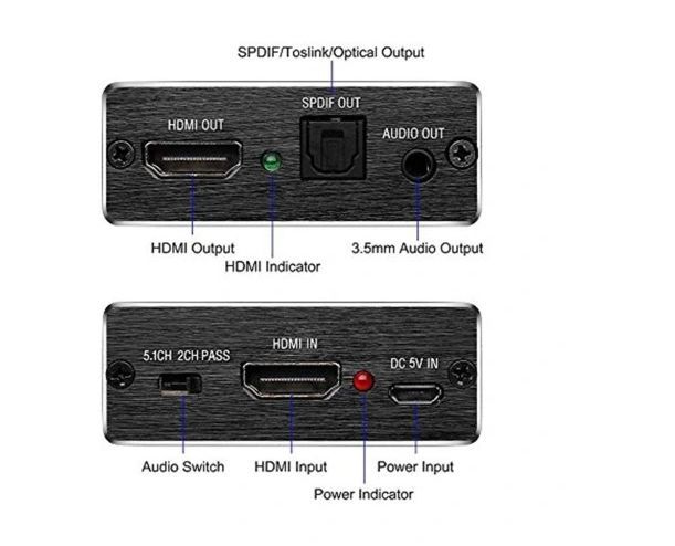 amanka 4k hdmi audio extractor konwerter vv