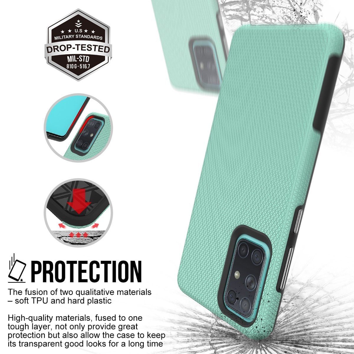 X-Guard Dual Rugged Case Pancerne Etui Samsung Galaxy A72 4G / A72 5G