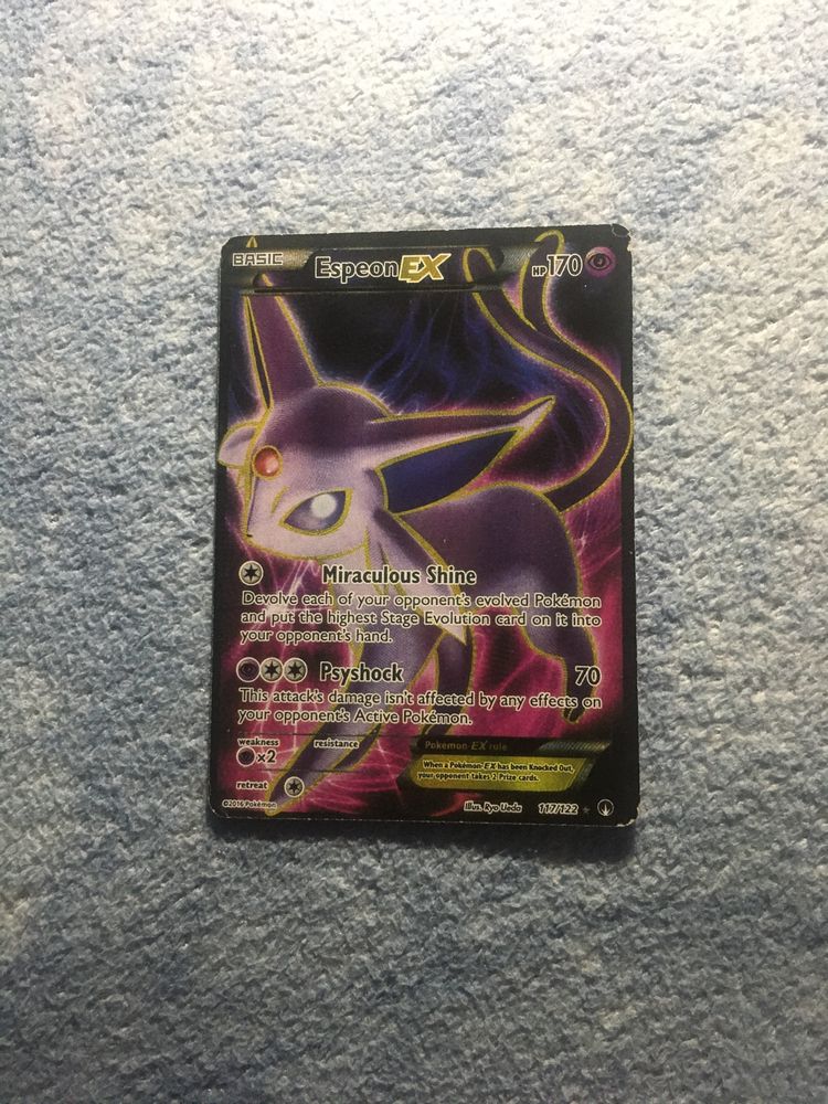 Pack de cartas espeon raras e exclusivas