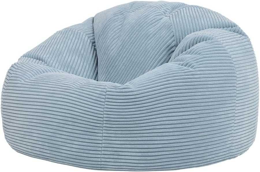 icon Kingston Cord Bean Bag Szary Duży fotel-worek 85x85x50cm