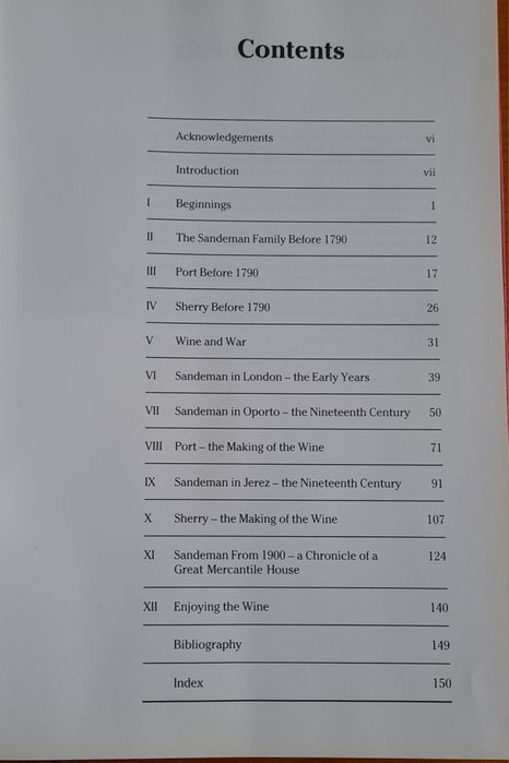 Livro bicentenário Sandeman