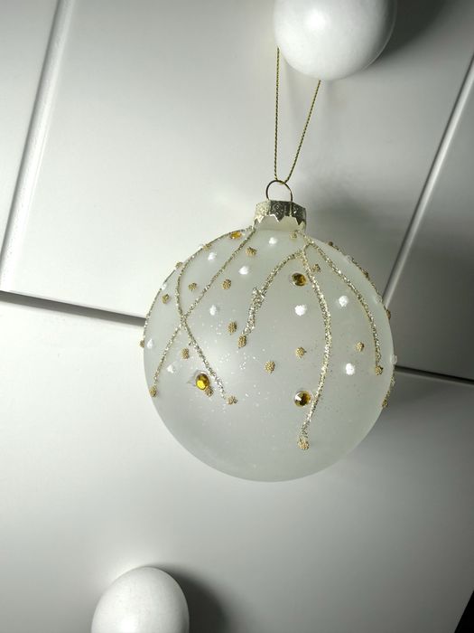 4 bolas natal grandes vidro - novas