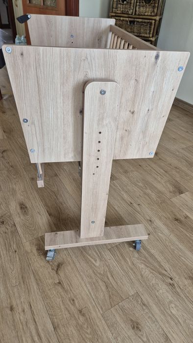 ŁÓŻECZKO Dziecięce Dostawka Drewniane 107x50 Kołyska Dąb ZOYA Littlesk