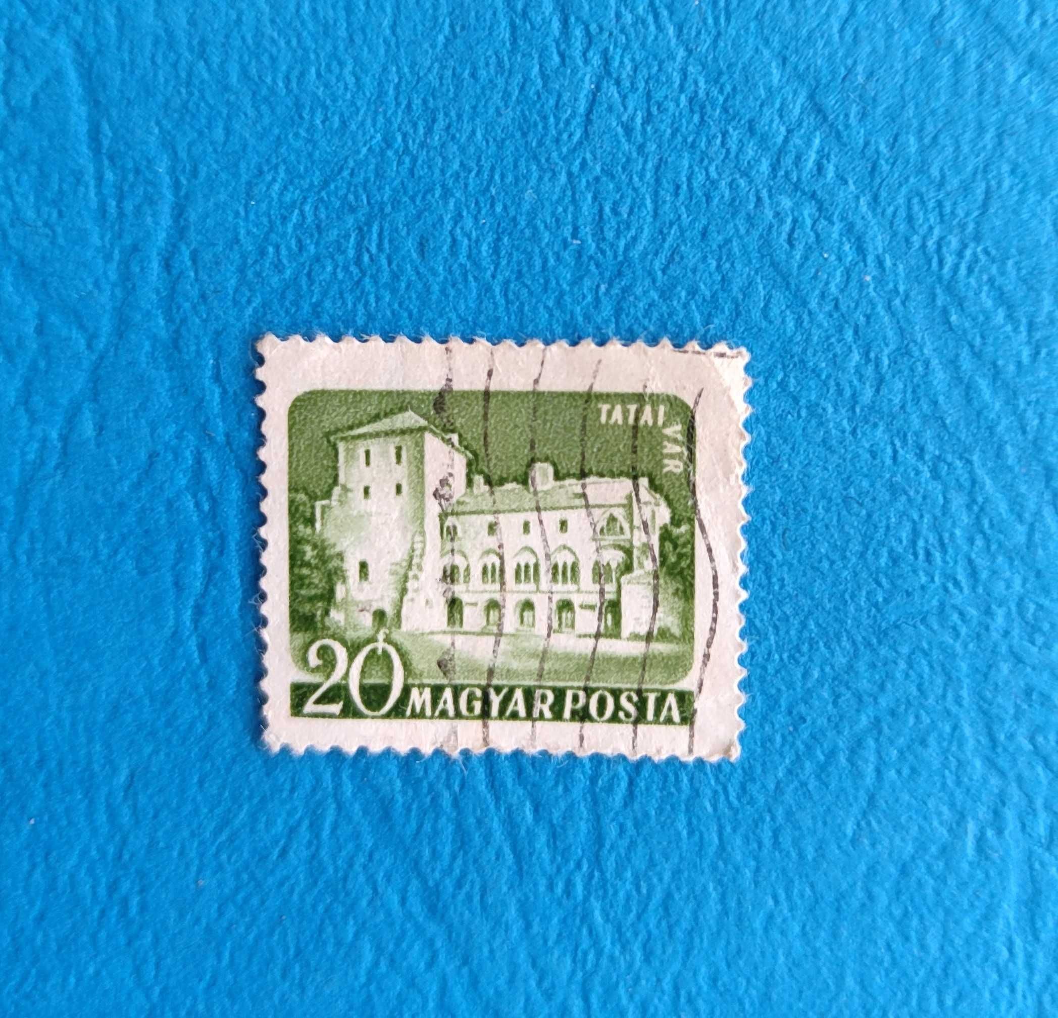 Magyar Posta l. 60, castles, zamki, 4 znaczki, Węgry, vintage