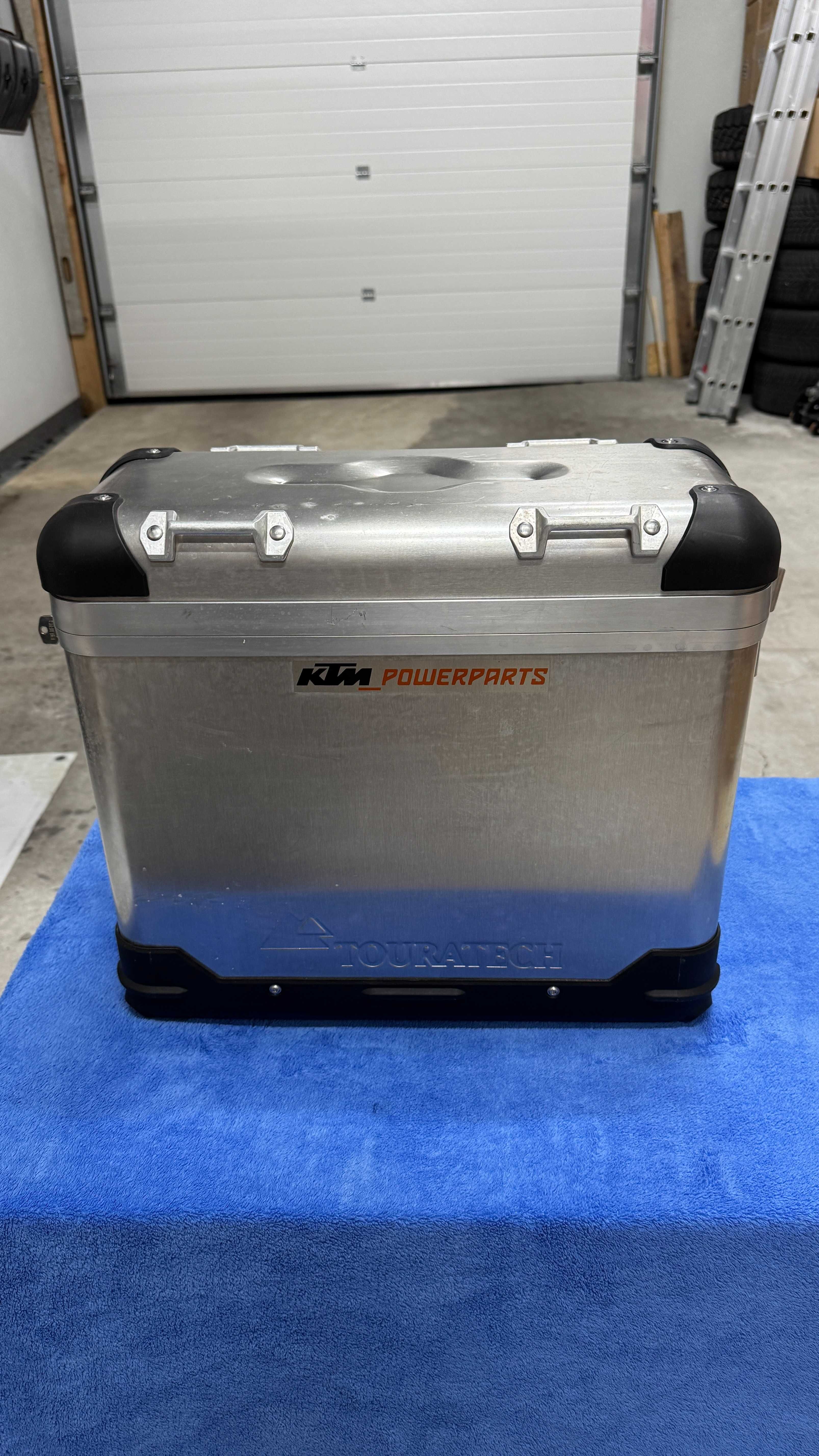 Kufry boczne aluminiowe Zega Pro Touratech KTM (31+38L), stan jak NOWE