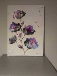 Obraz handmade kwiaty
