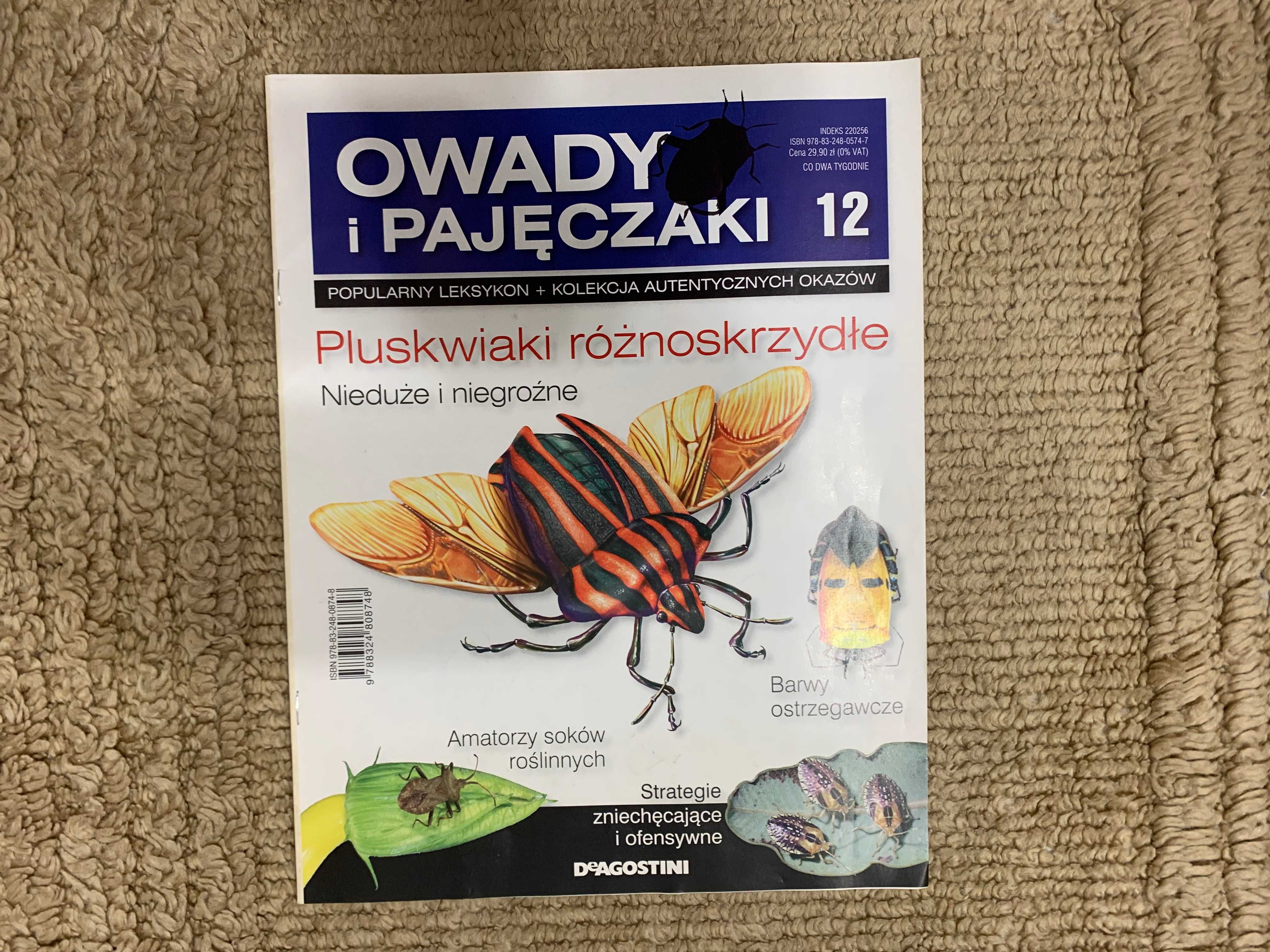 Prawdziwe owady i pajęczaki - gazetka nr 12 z kolekcji - pluskwiaki