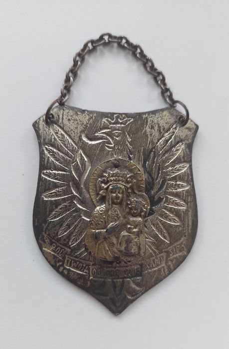 Polski ryngraf patriotyczny - Matka Boska Częstochowska - mniejszy