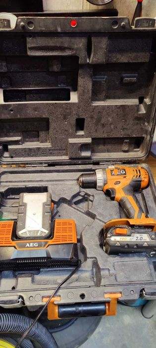 Wkrętarka AEG 18 BS18C LI-202C - 2x Aku 2ah Ładowarka Walizka