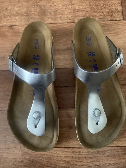 Birkenstock вьетнамки сланцы 40 шкіра  25,5 -26 стопа нові